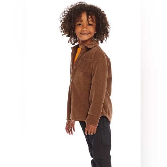 CHASER NWT Sz 8 Brown Corduroy Long Sleeve Button-Up Shirt - Picture 6 of 6